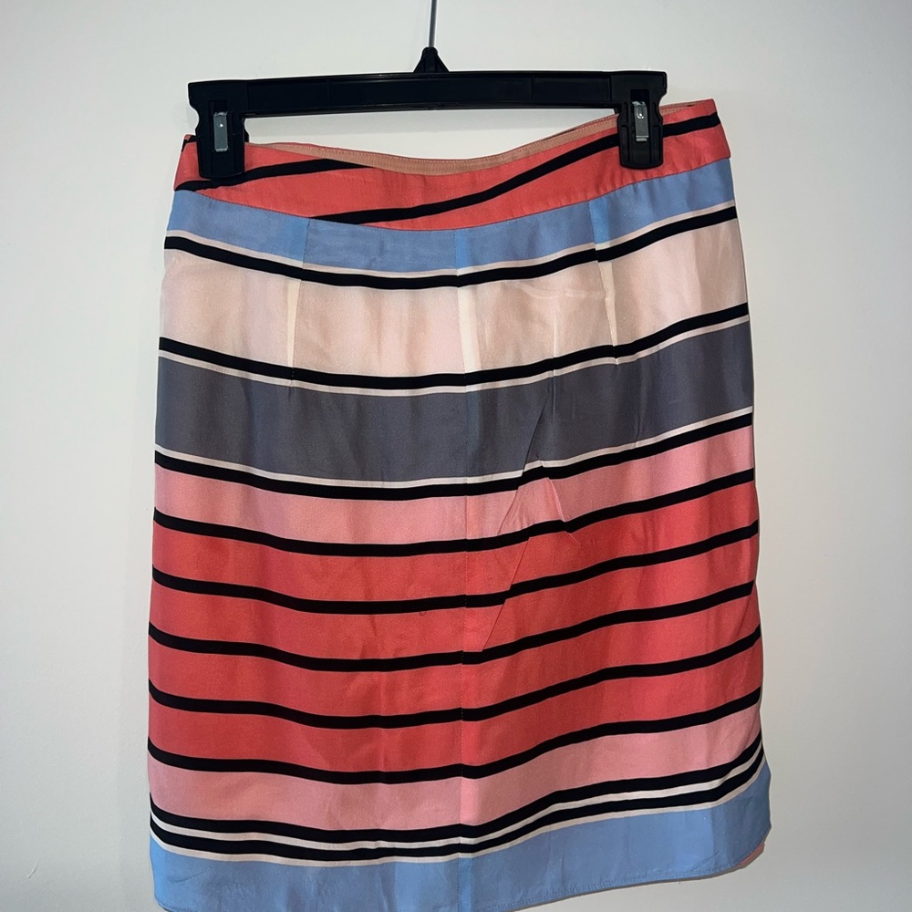Emporio Armani Pink and Orange Knee-Length Pencil Skirt